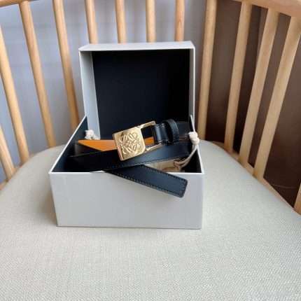 Loewe cowhide Belt anagram padlock pin width :2.0cm